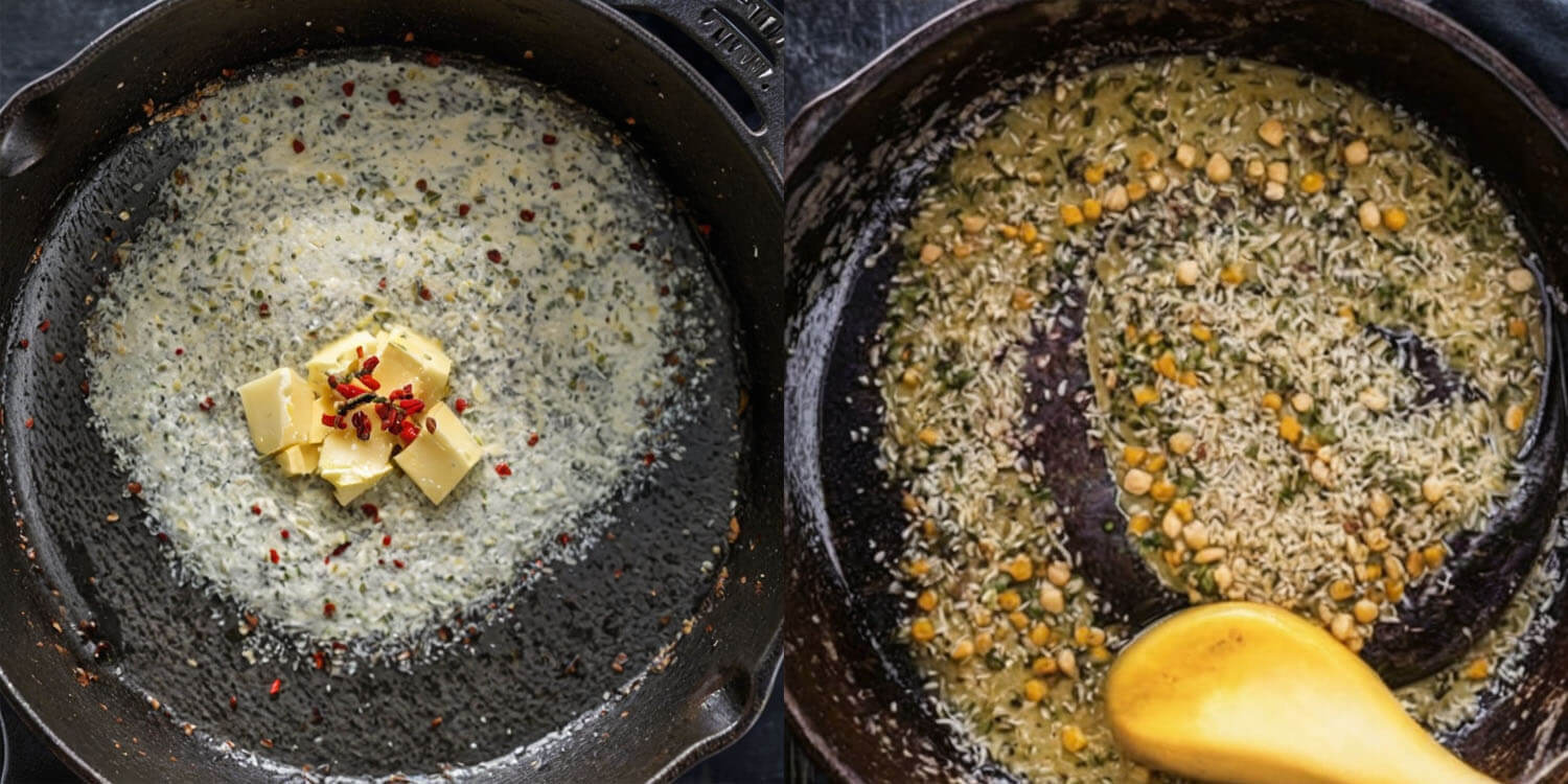 Garlic Butter Steak Bites process shots